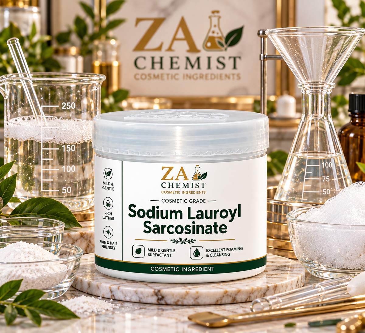ZA Chemist Sodium Lauroyl Sarcosinate – Cosmetic Grade