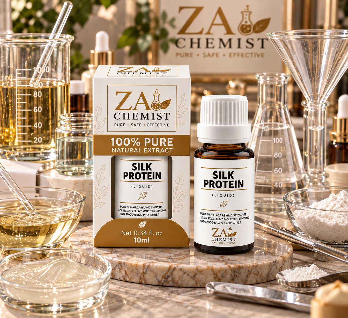 ZA Chemist Silk Protein – Liquid | Cosmetic Grade