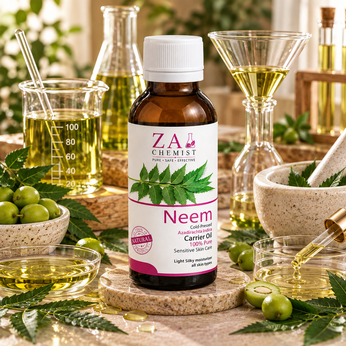 ZA CHEMIST Neem Carrier Oil