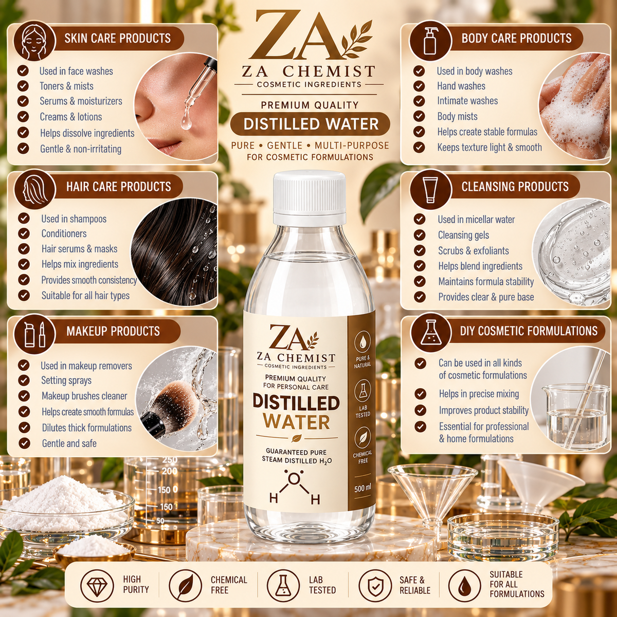 ZA Chemist Distilled Water – 500 ml