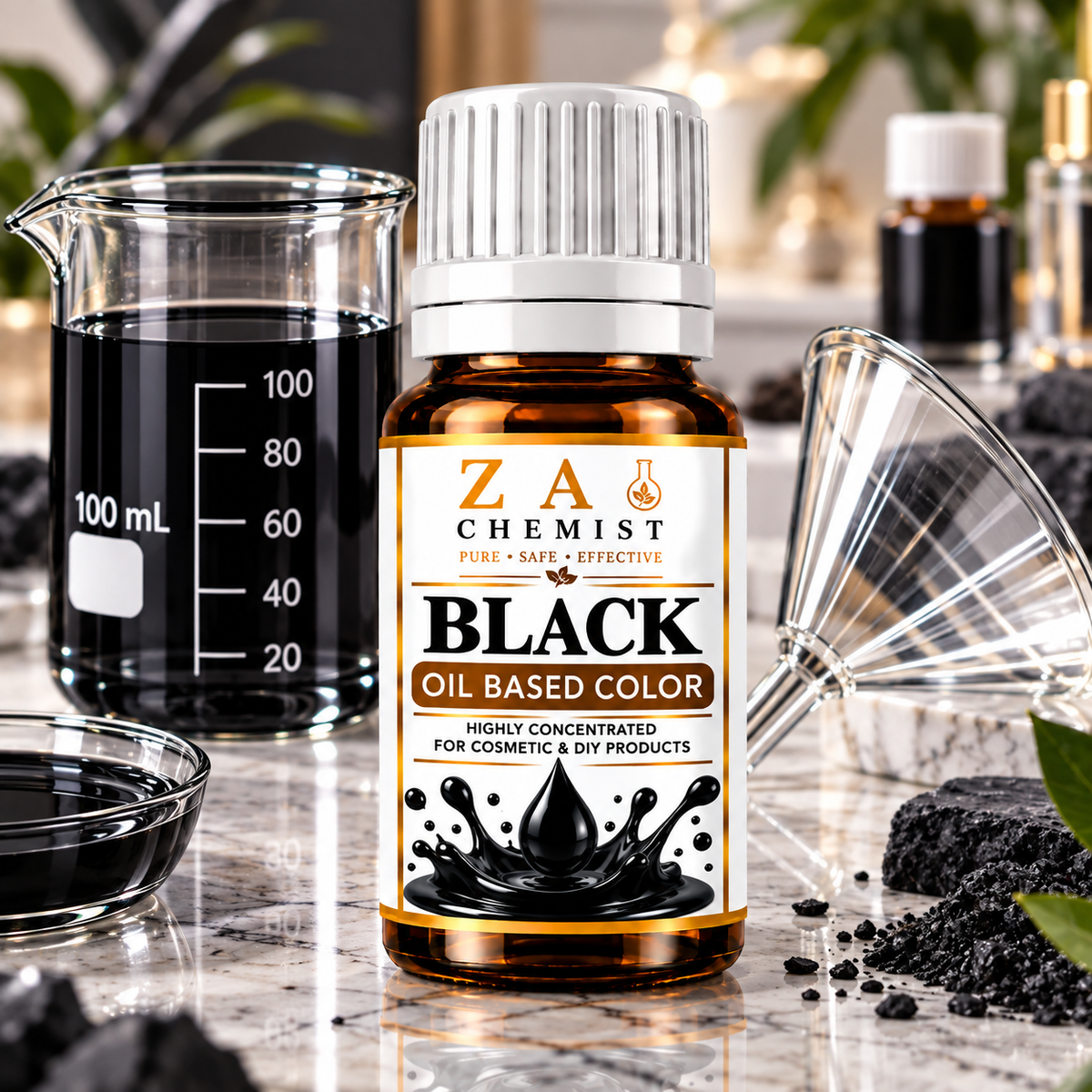 ZA CHEMIST – Black Oil Based Color Cosmetic Grade