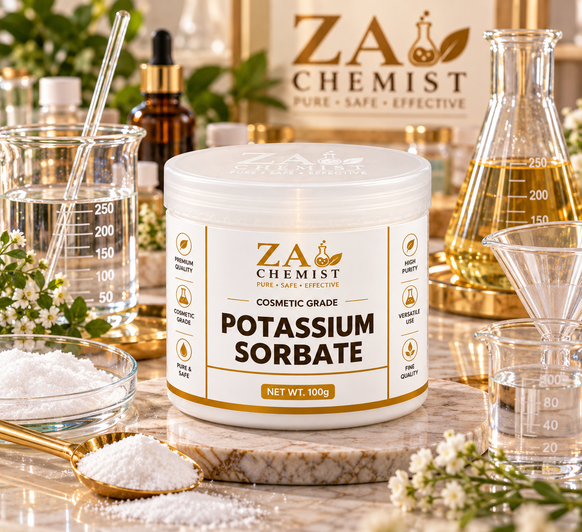ZA Chemist Potassium Sorbate – Cosmetic Grade