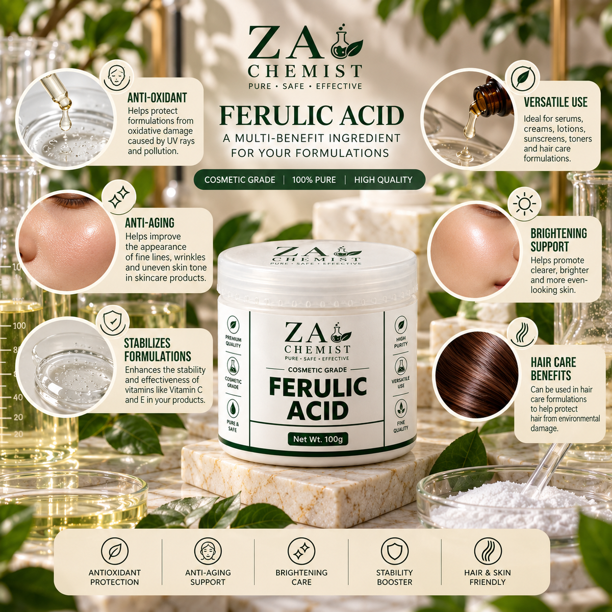 ZA Chemist Ferulic Acid – Cosmetic Grade