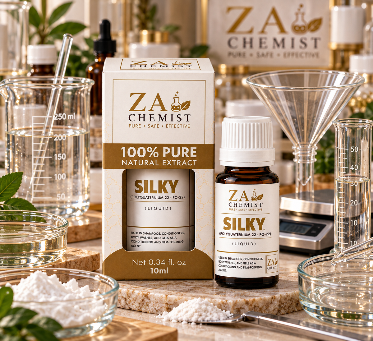ZA Chemist Silky – Polyquaternium-22 (PQ-22) Liquid