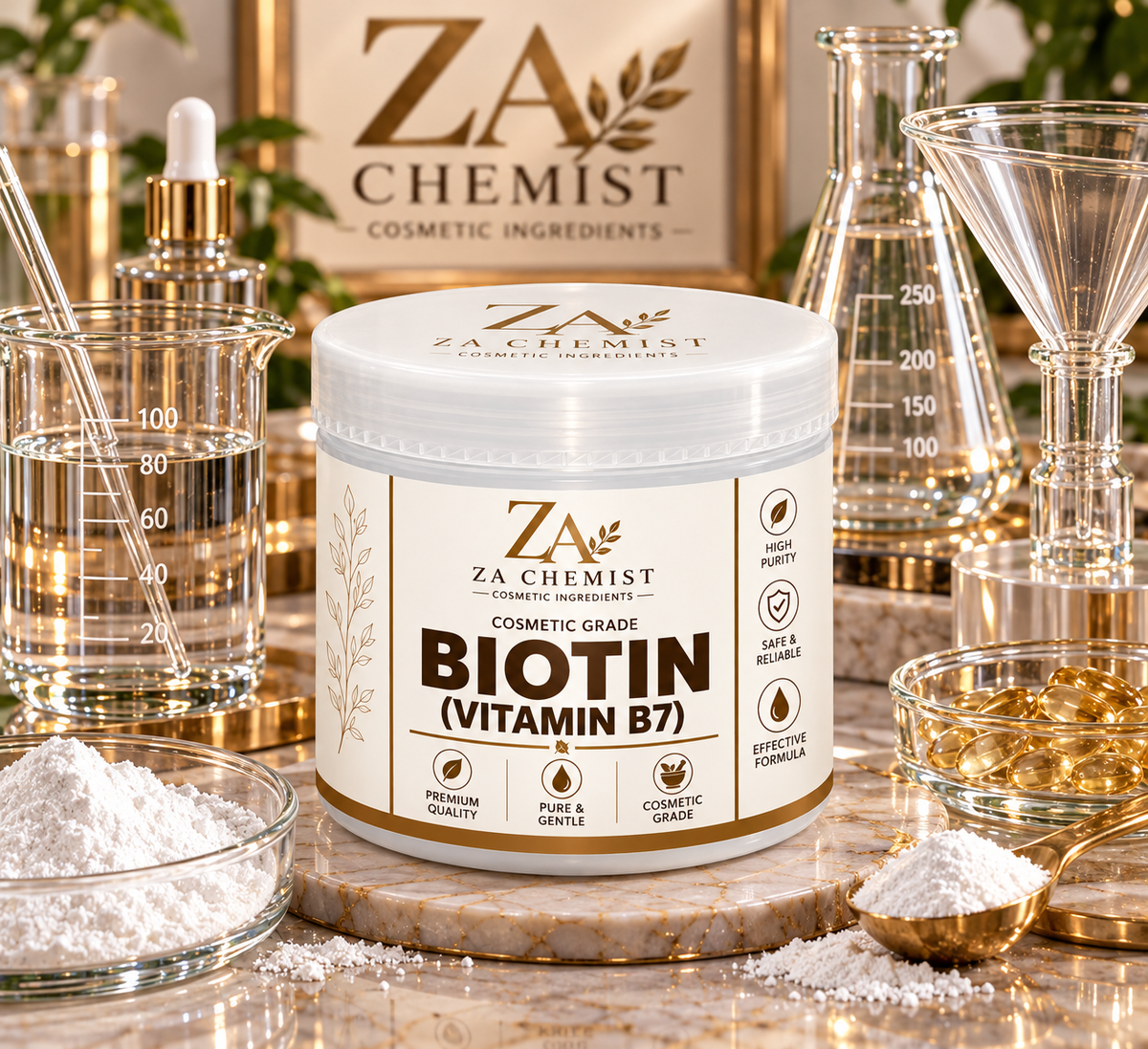 ZA Chemist Biotin (Vitamin B7) – Cosmetic Grade