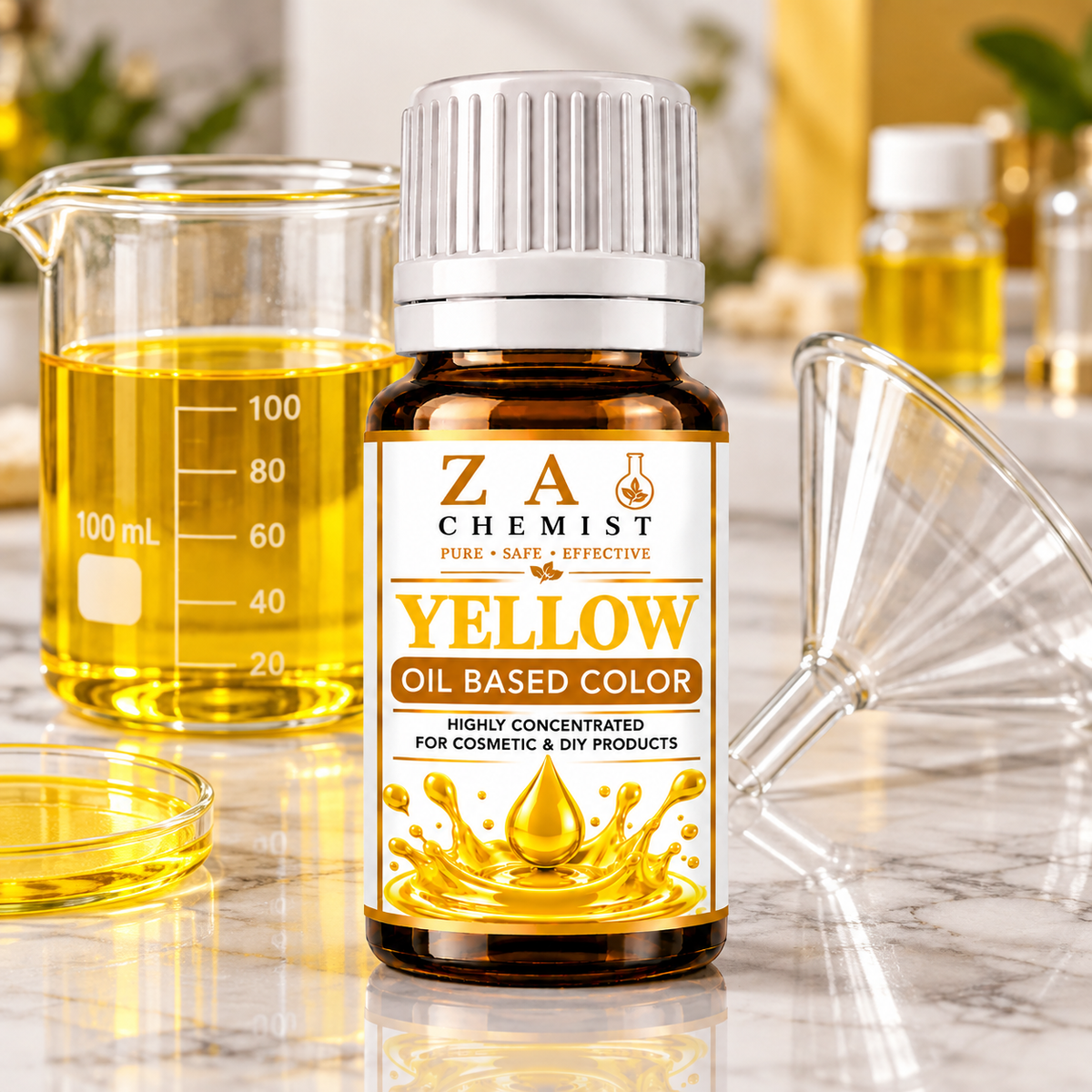 ZA CHEMIST – Yellow Oil Based Color Cosmetic Grade