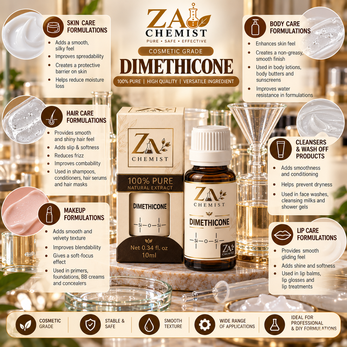 Dimethicone – Cosmetic Grade | ZA Chemist