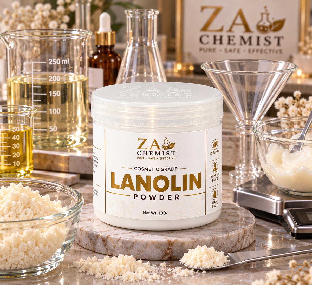 ZA Chemist Lanolin Powder – Cosmetic Grade