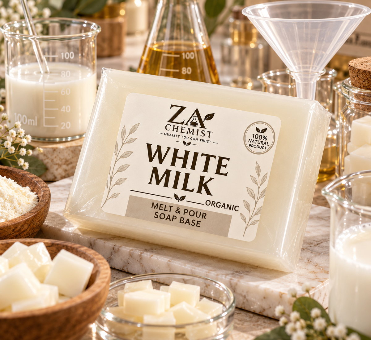 Goat Milk Organic Melt & Pour Soap Base | ZA Chemist