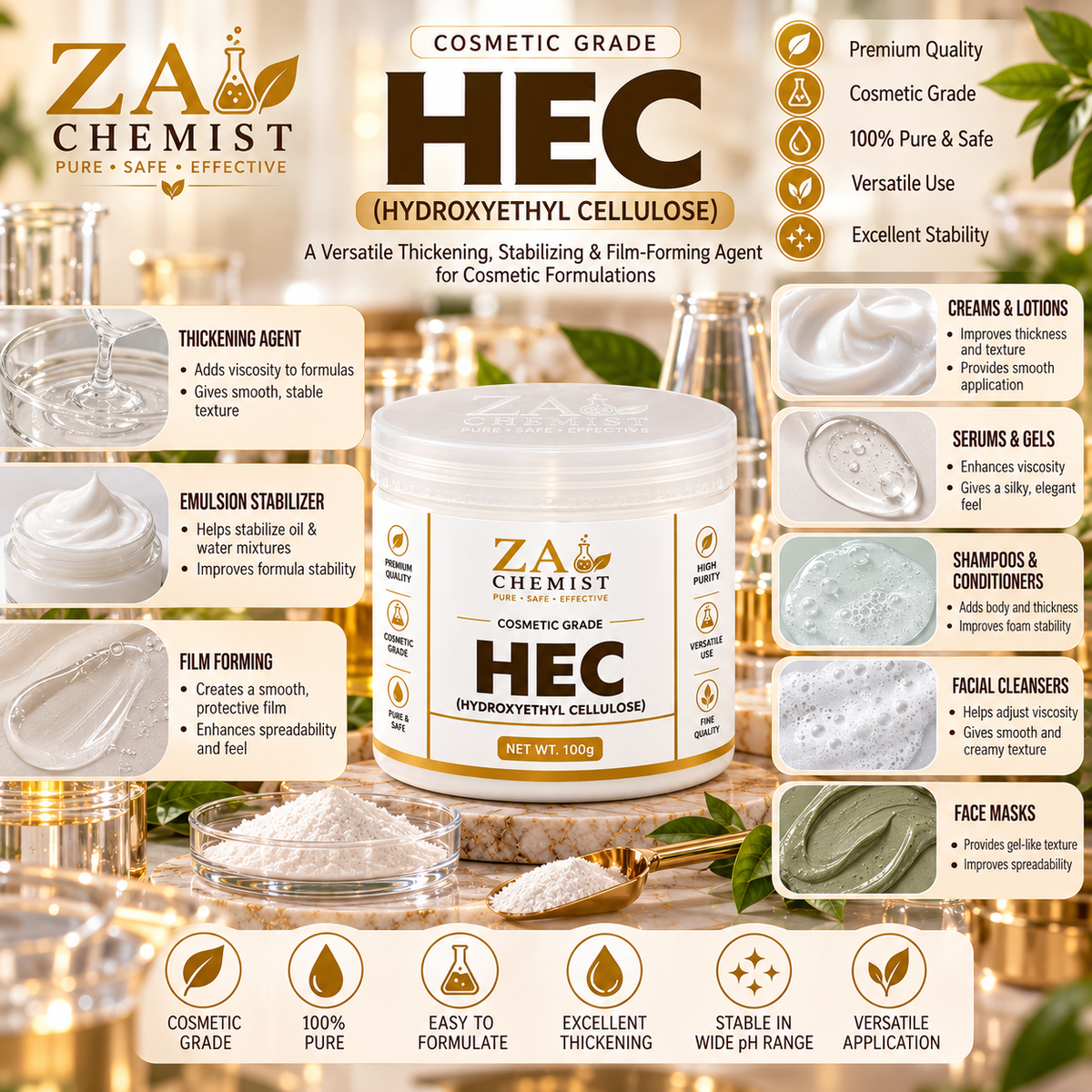 ZA Chemist HEC – Hydroxyethyl Cellulose