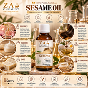 ZA CHEMIST Sesame Carrier Oil – 100% Pure