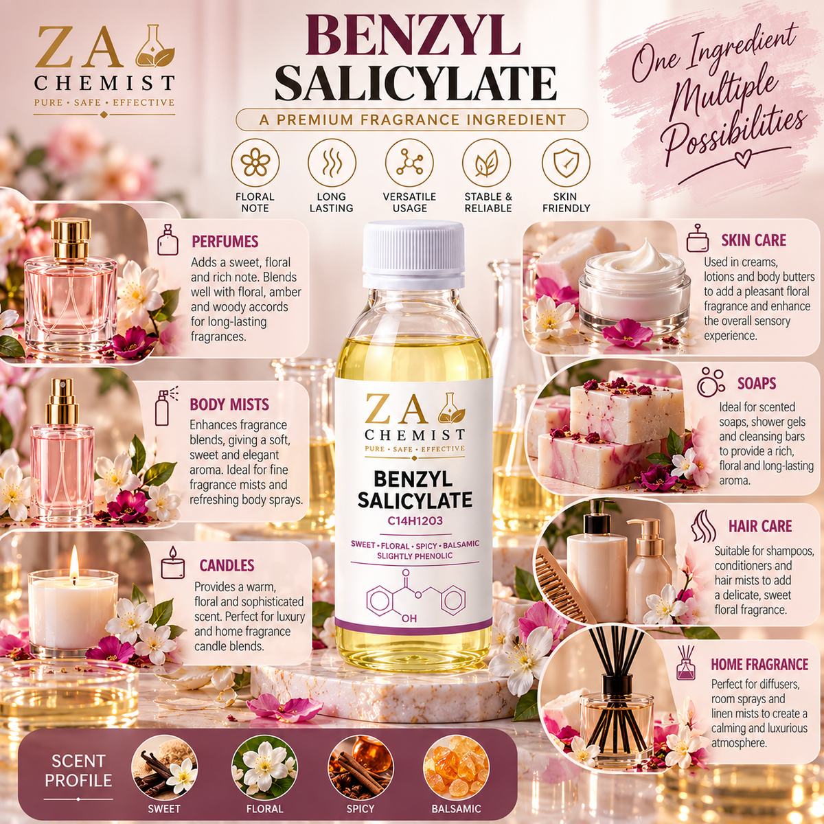 ZA Chemist Benzyl Salicylate – Premium Fragrance Ingredient