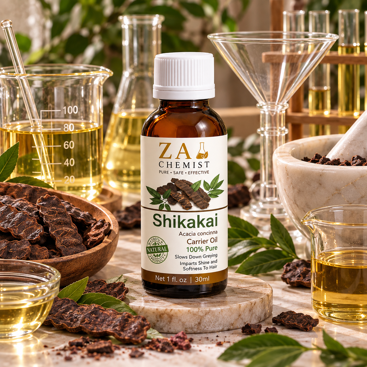 ZA CHEMIST Shikakai Carrier Oil – 100% Pure