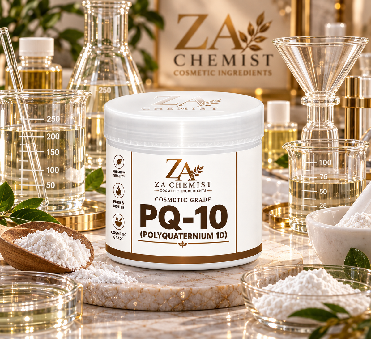ZA Chemist PQ-10 (Polyquaternium-10) – Cosmetic Grade