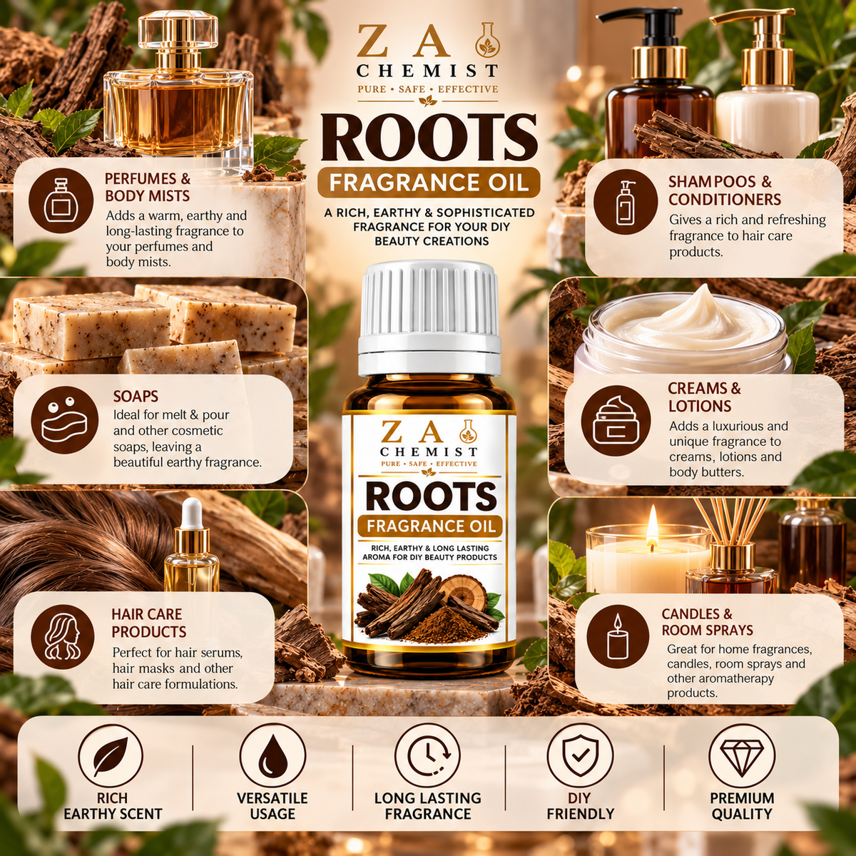 ZA Chemist – Roots Fragrance Oil Cosmetic Grade