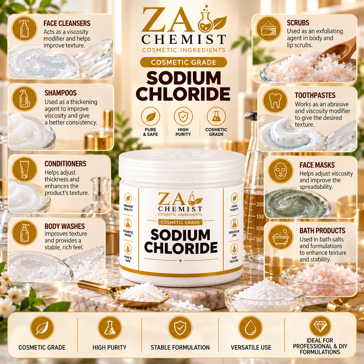 ZA Chemist Sodium Chloride – Cosmetic Grade