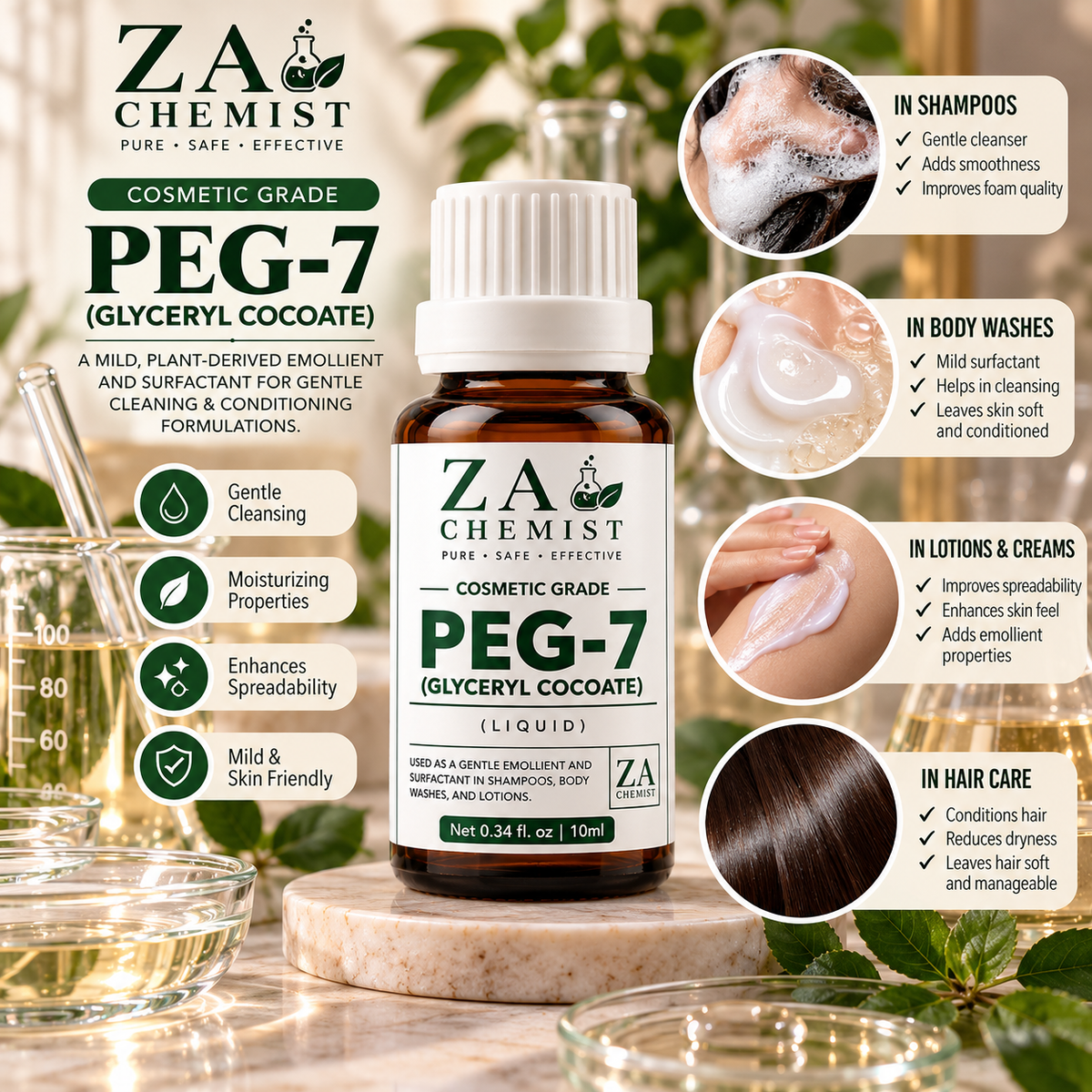 ZA Chemist PEG-7 (Glyceryl Cocoate) – Cosmetic Grade