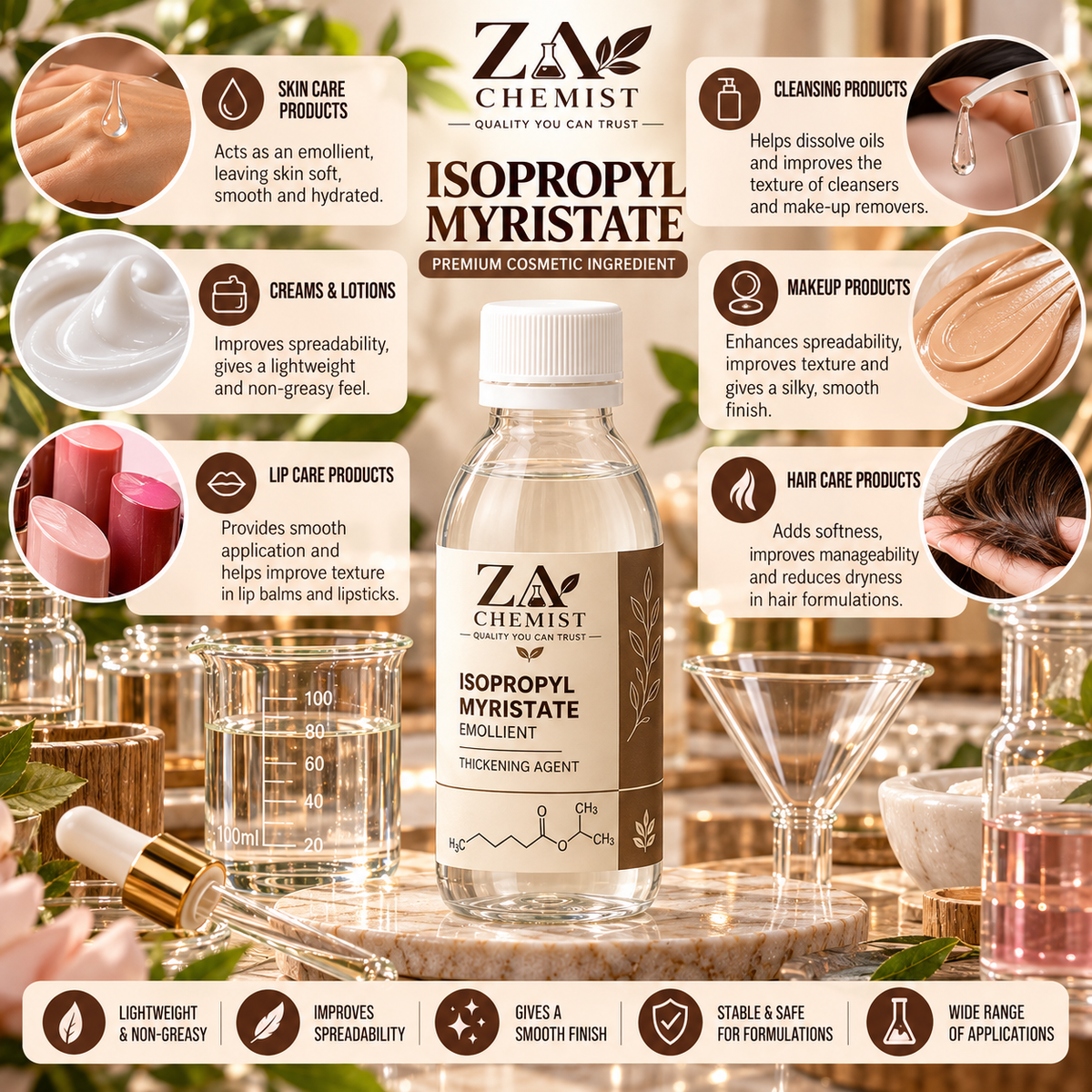 Isopropyl Myristate – Cosmetic Grade | ZA Chemist