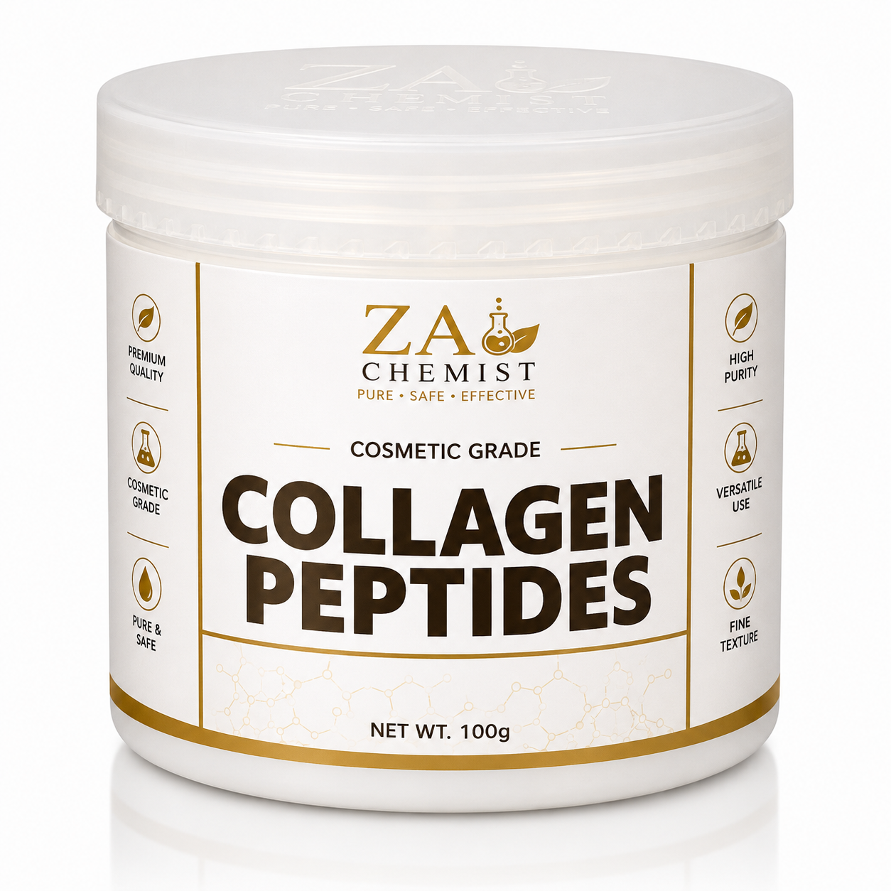 ZA CHEMIST Collagen Peptides – Cosmetic Grade | 100g