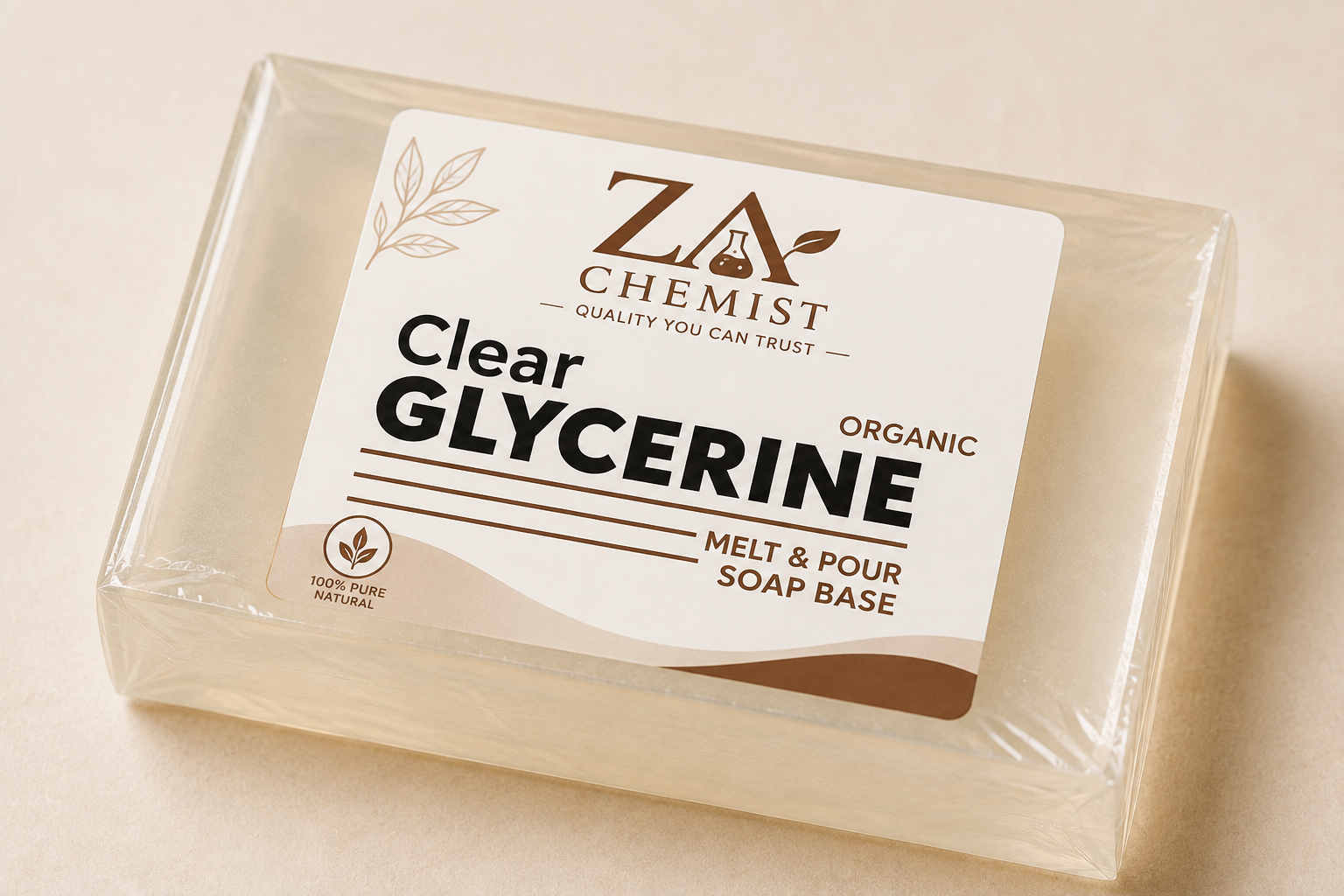ZA Chemist Clear Glycerine Melt & Pour Soap Base