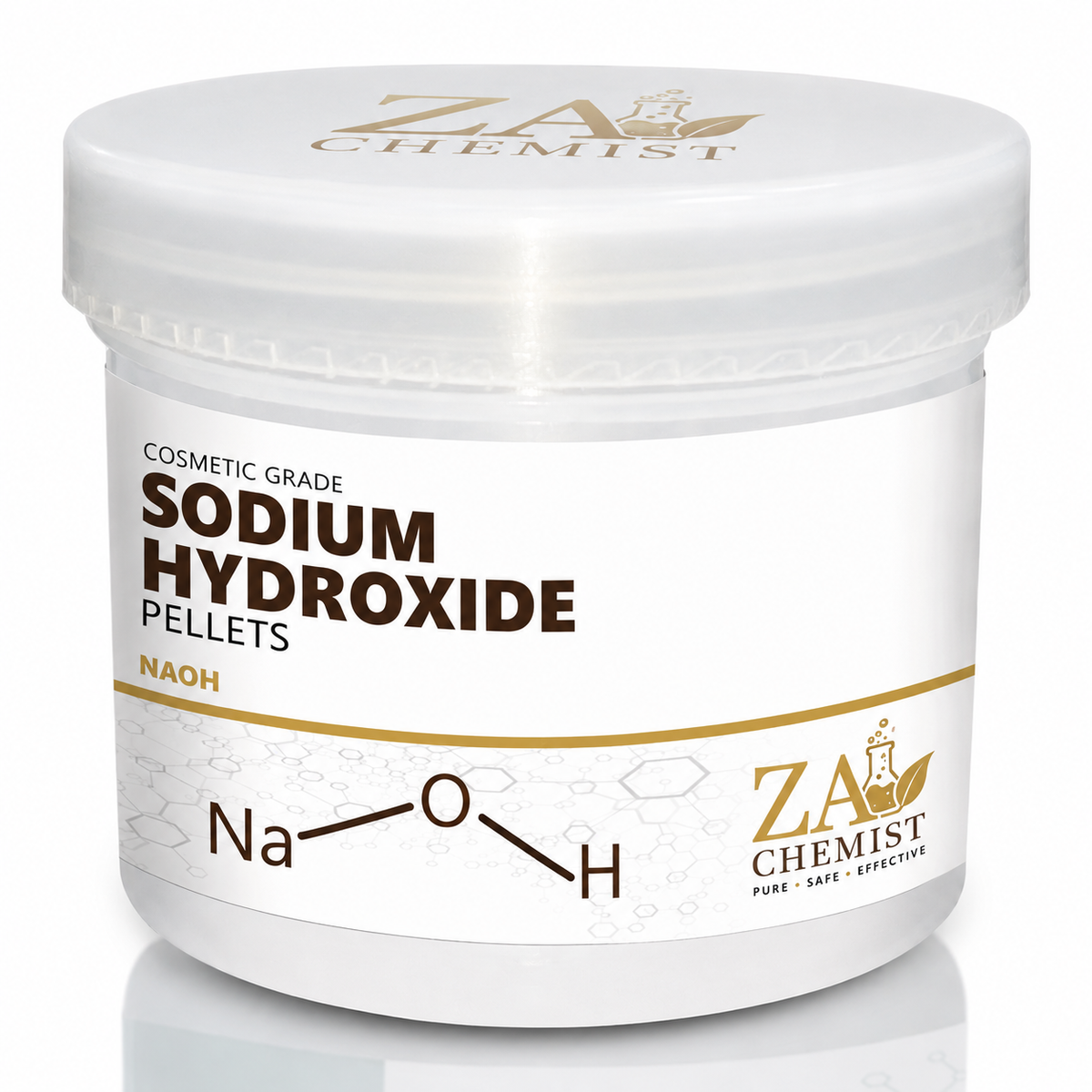 Sodium Hydroxide (NaOH) Pellets – Cosmetic Grade | ZA Chemist