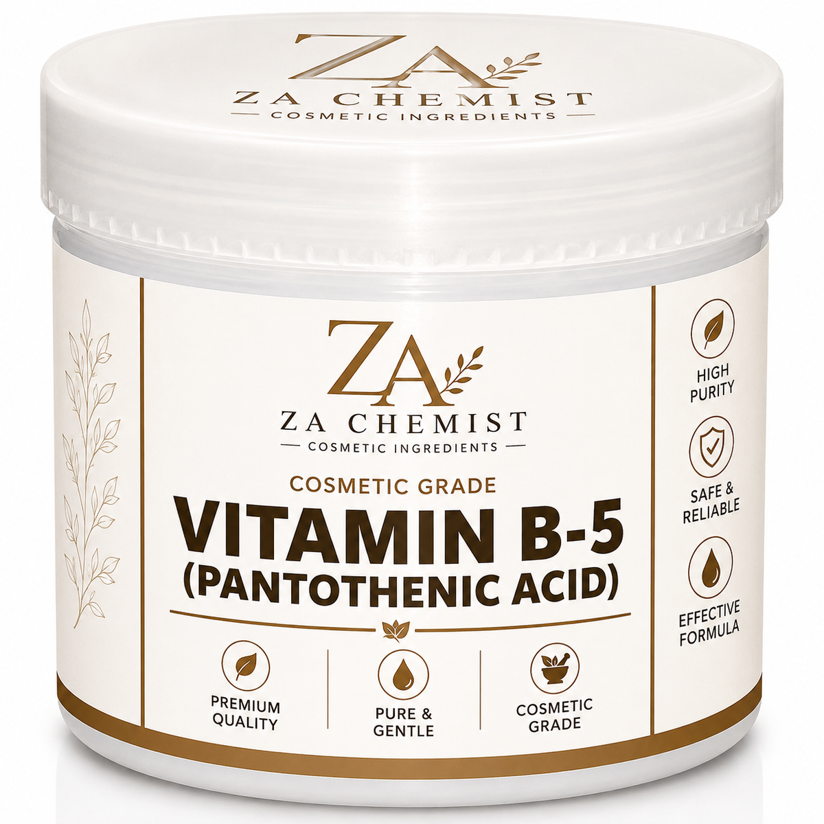 ZA Chemist Vitamin B5 (Pantothenic Acid) – Cosmetic Grade