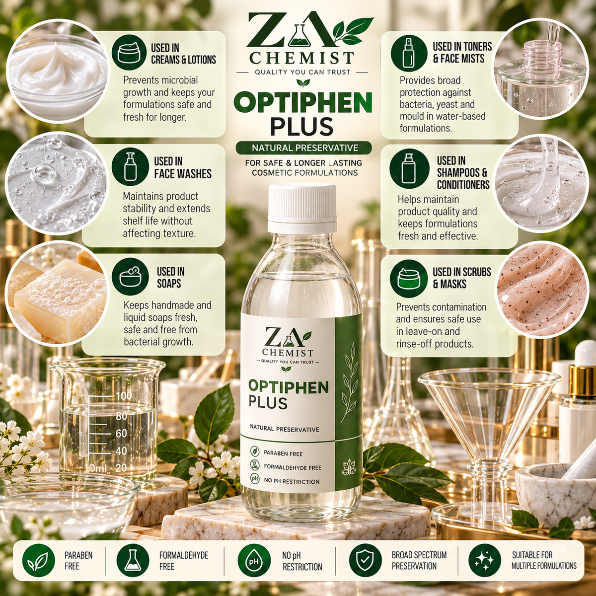 Optiphen Plus – Cosmetic Preservative | ZA Chemist