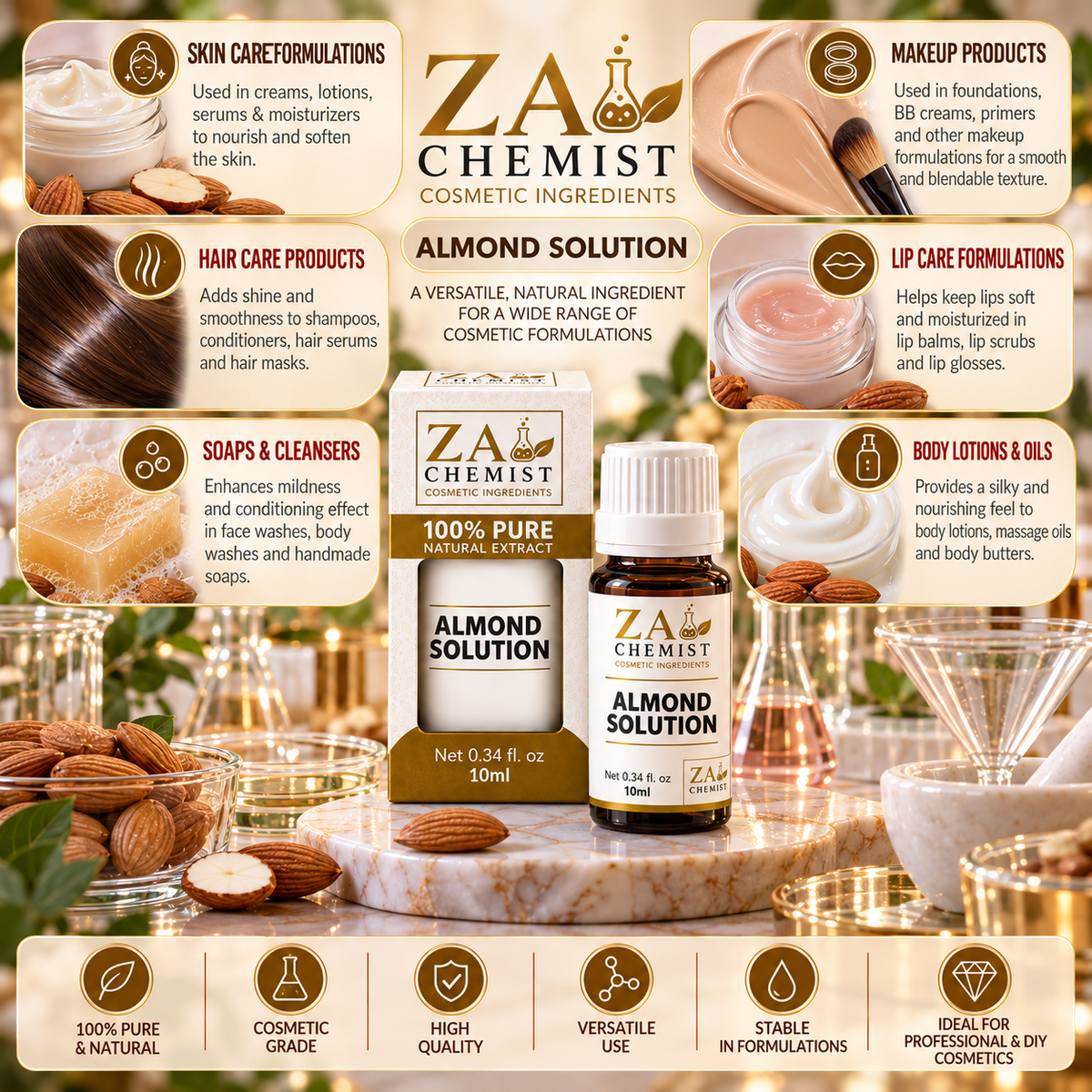 ZA Chemist Almond Solution – Cosmetic Grade