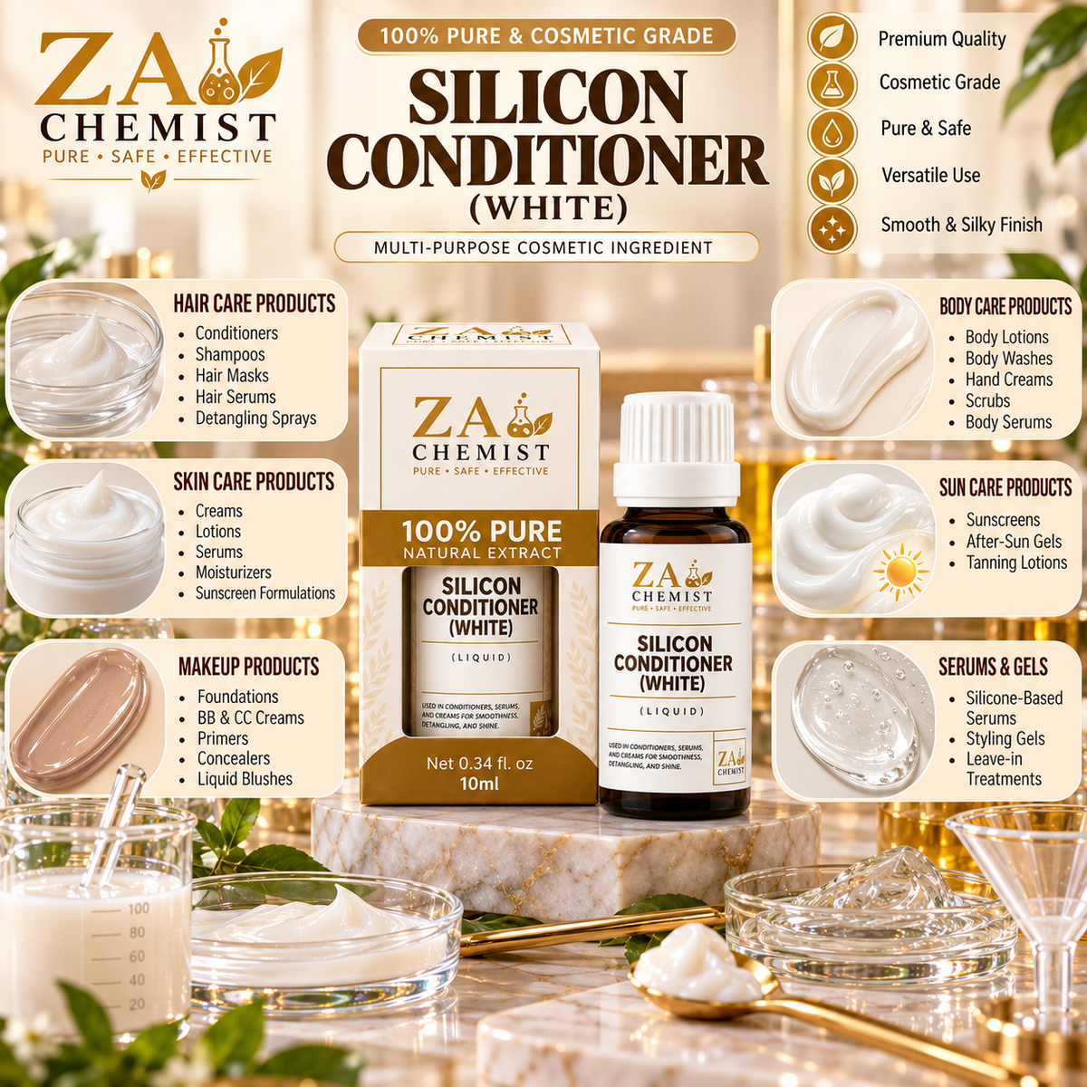 ZA Chemist Silicon Conditioner (White) – Liquid