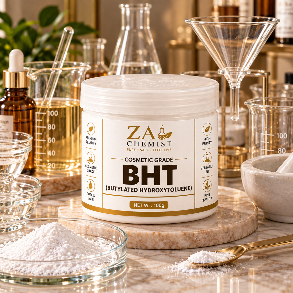 ZA Chemist BHT (Butylated Hydroxytoluene) – Cosmetic Grade
