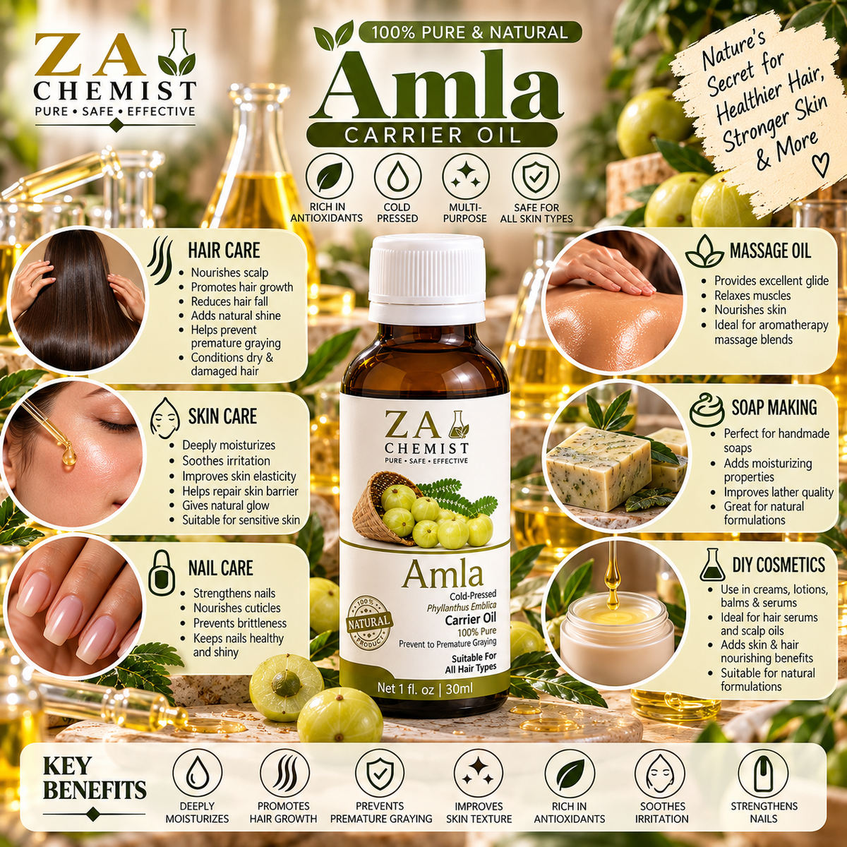 ZA CHEMIST Amla Carrier Oil