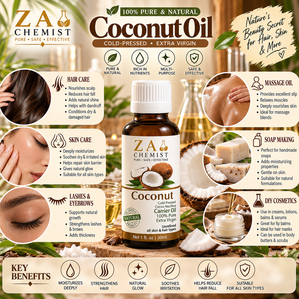 Coconut Carrier Oil – ZA Chemist