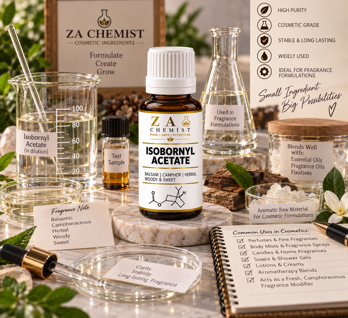 Isobornyl Acetate – Premium Aroma Chemical