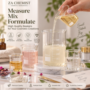 ZA CHEMIST Glass Beaker Set – Laboratory & Cosmetic Formulation