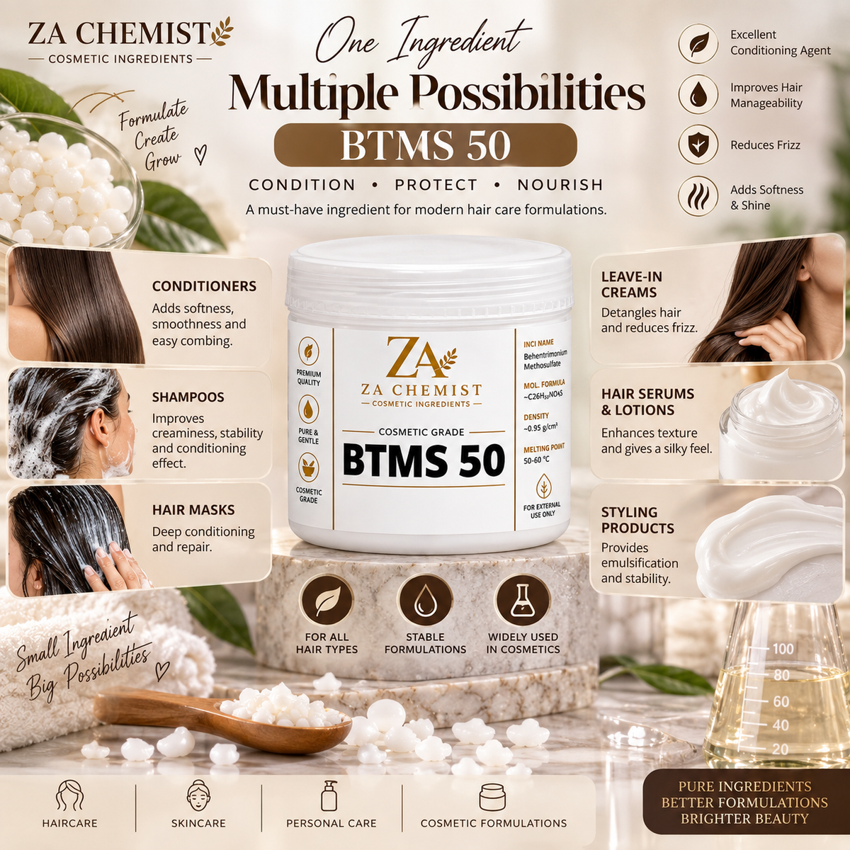 ZA CHEMIST BTMS 50 – Cosmetic Grade
