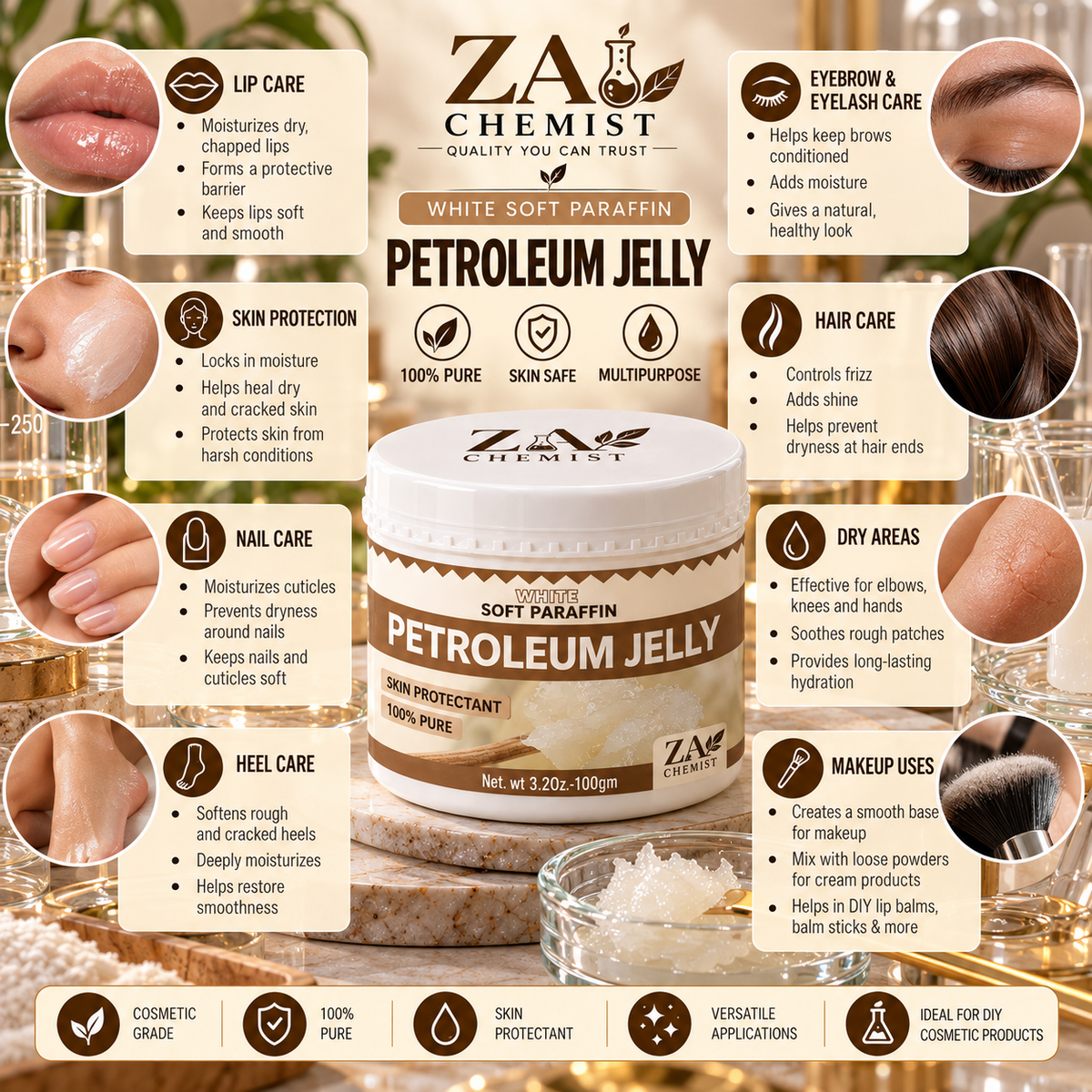 Petroleum Jelly – White Soft Paraffin | ZA Chemist