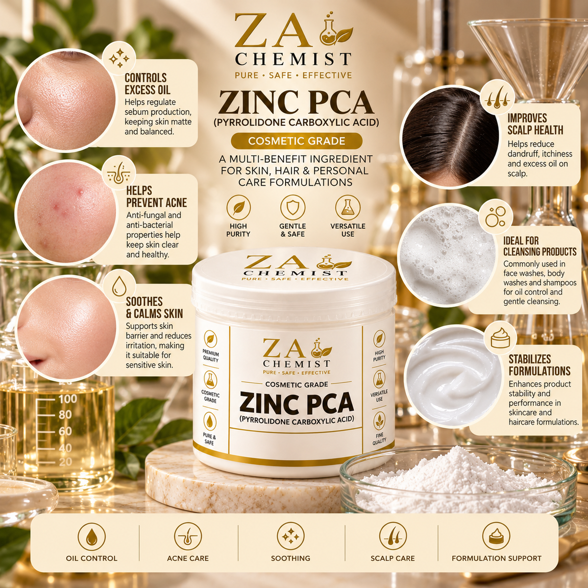 ZA Chemist Zinc PCA – Cosmetic Grade