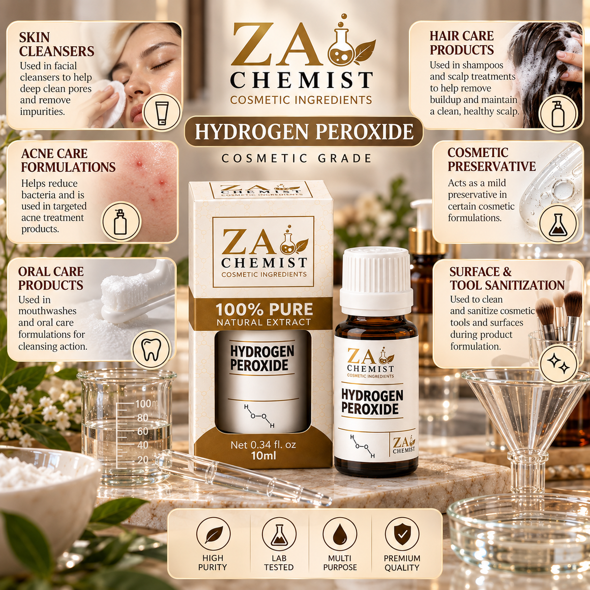 ZA Chemist Hydrogen Peroxide – Cosmetic Ingredient