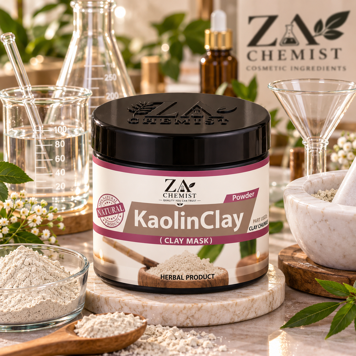 Kaolin Clay Powder – Cosmetic Grade | ZA Chemist