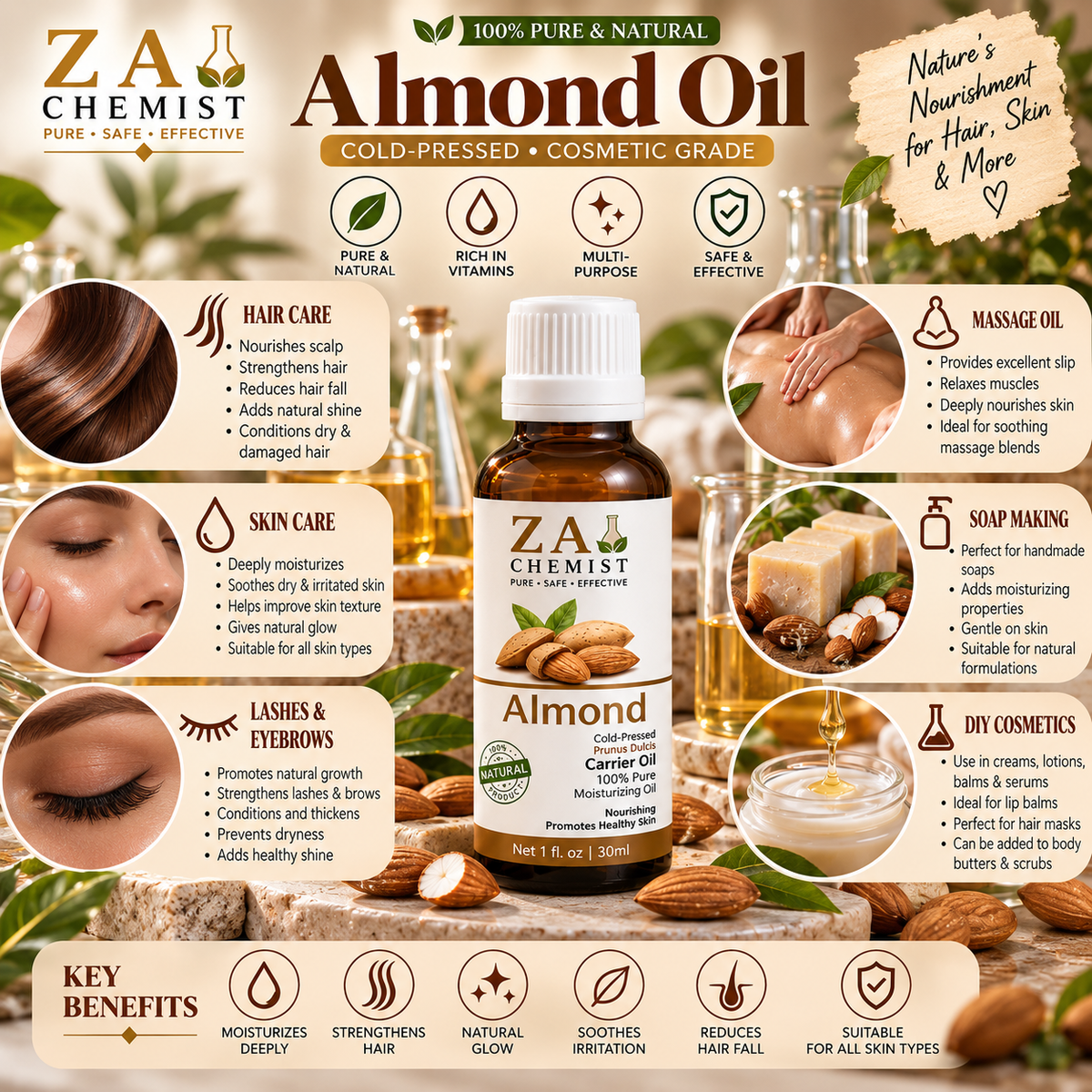Almond Carrier Oil – ZA Chemist