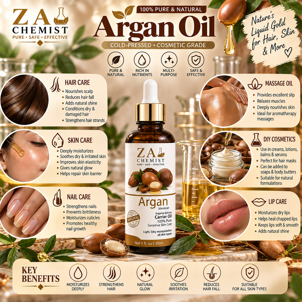 Argan Carrier Oil Pakistan | ZA Chemist