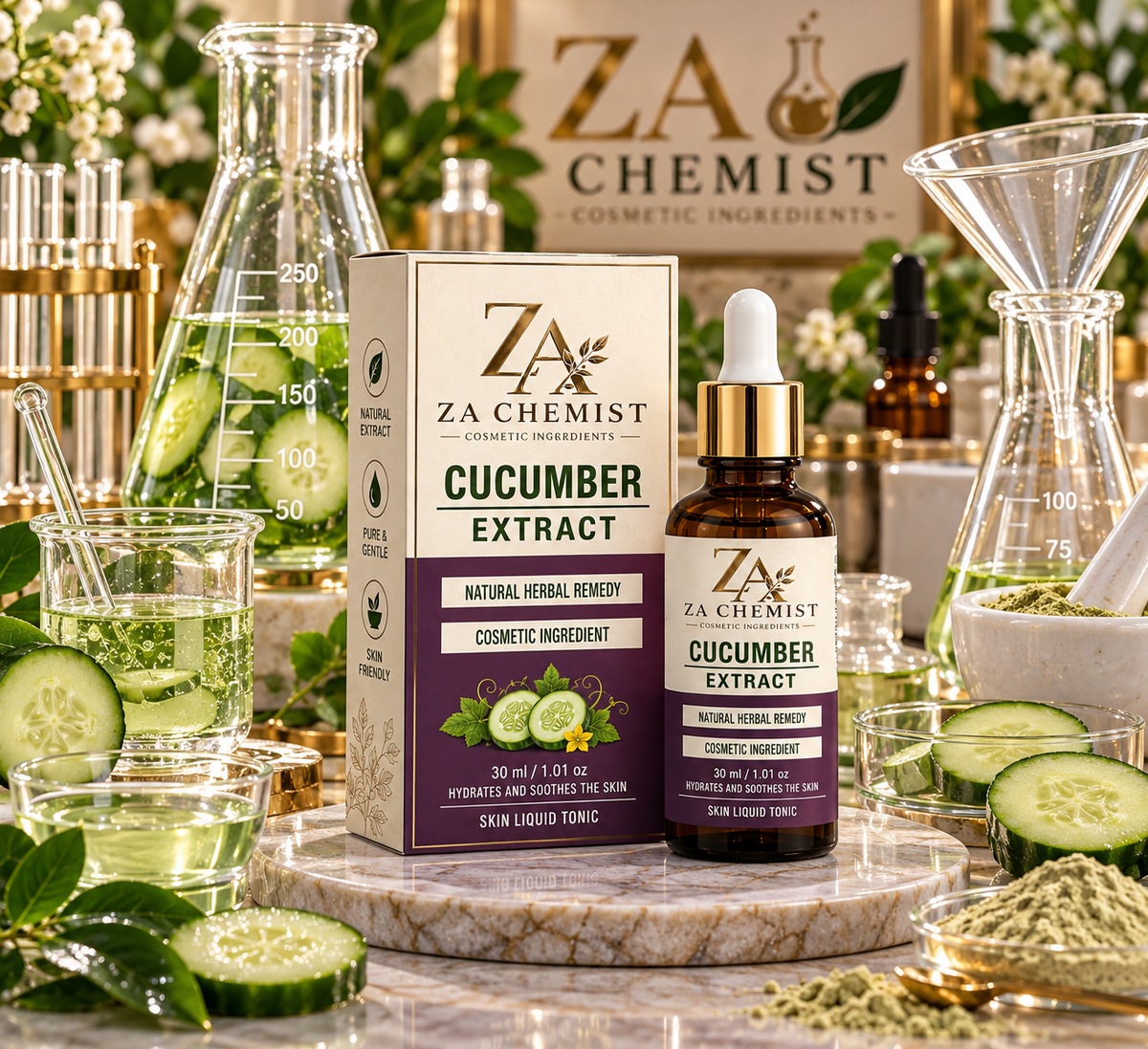 ZA Chemist Cucumber Extract – Cosmetic Grade