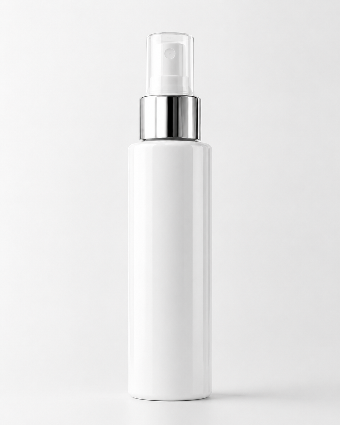 ZA Chemist White Cosmetic Spray Bottle – Gold & Silver Collar