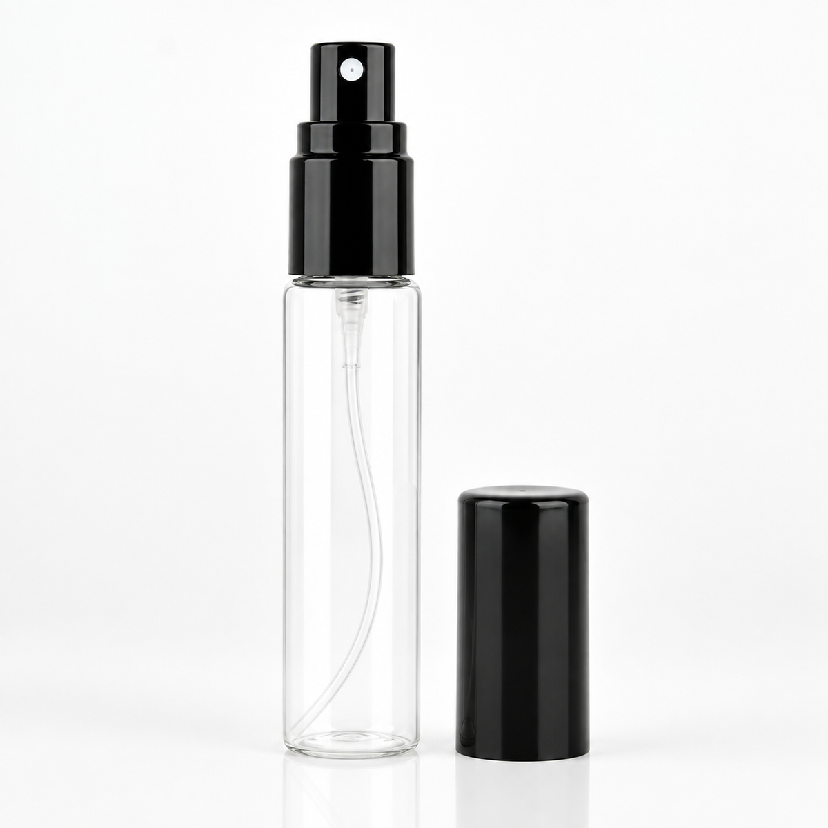 ZA Chemist Empty Fine Mist Spray Bottle – Clear with Black Pump
